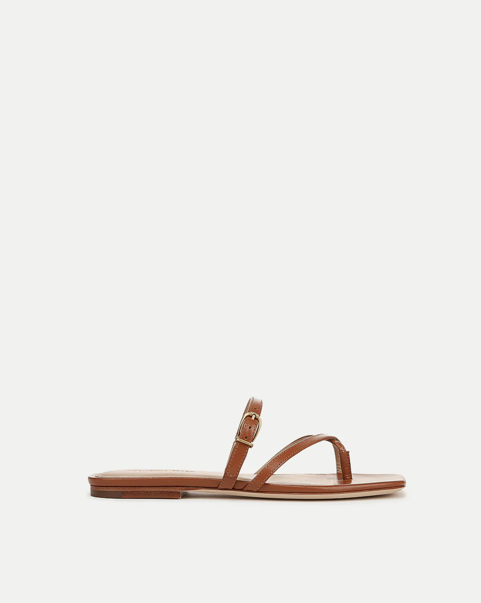 Marthe Leather Sandal | Veronica Beard