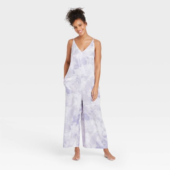 Women's Tie-Dye Satin Jumpsuit - Stars Above™ Purple | Target