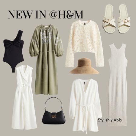 New summer pieces at H&M! 
Sunday shares!  Summer dress. Bodysuit. White dress . White sandals. Crochet cardigan 

#LTKFindsUnder100 #LTKStyleTip #LTKFindsUnder50