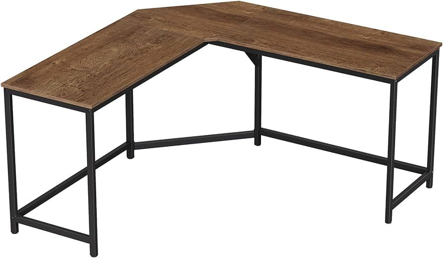 VASAGLE L-Shaped Computer Desk, Industrial Workstation for Home Office Study Writing and Gaming, ... | Amazon (US)
