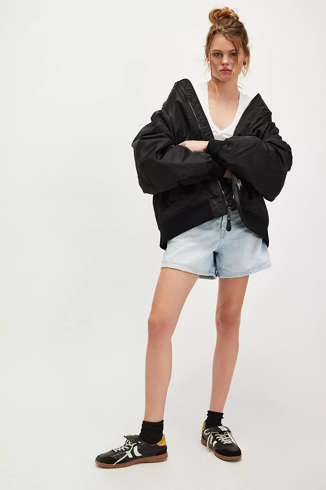 Alpha Industries Oversized MA-1 Mod Flight Jacket | Free People (Global - UK&FR Excluded)