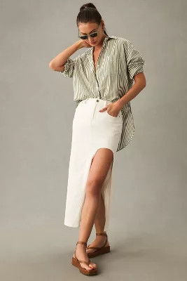 The Bennet Buttondown Shirt by Maeve: Striped Edition | Anthropologie (US)