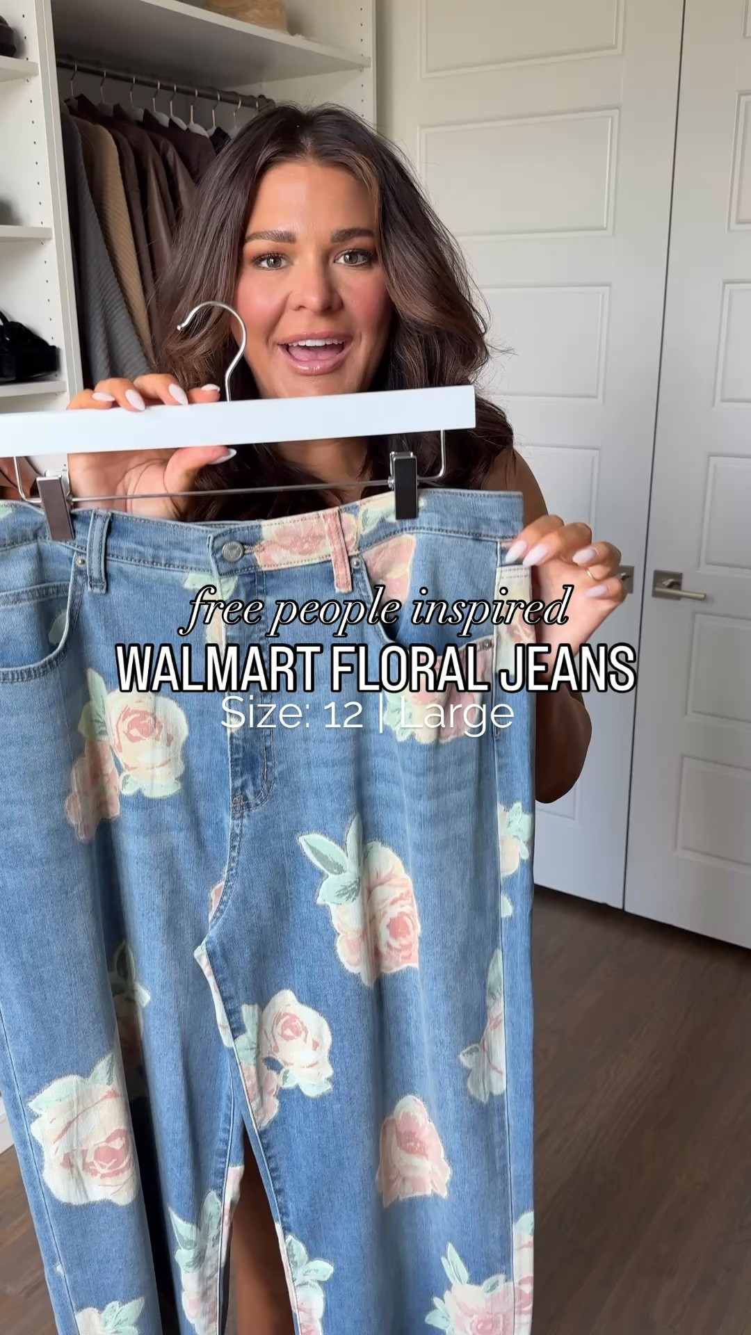 These floral jeans from Walmart are giving Free People vibes without the FP price tag 🌸✨

Jeans: 12
Shirt: Large

I instantly fell in love with the vintage-inspired floral print, relaxed wide-leg fit, and how easy they are to style for summer. Paired them with a simple fitted top and some designer-inspired accessories for an elevated everyday look that feels effortlessly chic.

#WalmartFashion #MidsizeStyle #AffordableFashionFinds #SummerOutfitIdeas #StyleOnABudget

#LTKootd #LTKgrwm #LTKMidsize