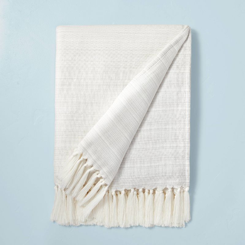 Faded Pin Stripe Gauze-Woven Throw Blanket - Hearth & Hand™ with Magnolia | Target