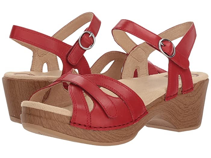 dansko red sandals