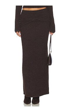 4th & Reckless Selene Skirt in Chocolate from Revolve.com | Revolve Clothing (Global)