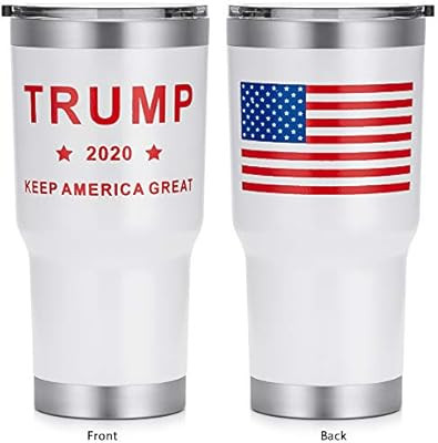 HEATO Trump Keep America Great 2020, Double Wall Stainless Steel Insulated Travel Mug Coffee Cup ... | Amazon (US)