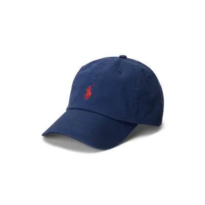 Polo Ralph Lauren Classic Sport Cotton Twill Baseball Cap in Newport Navy/Red at Nordstrom | Nordstrom