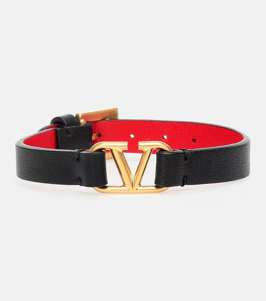 Valentino Garavani VLogo leather bracelet | Mytheresa (US/CA)