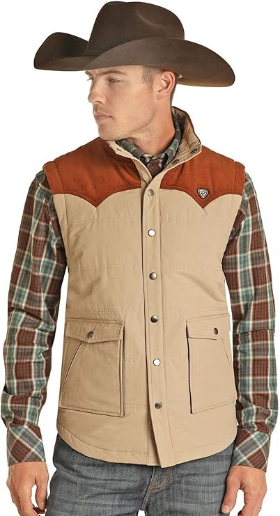 Rock and Roll Cowboy Vintage 46 Full Zip Vest 98-1110 | Amazon (US)