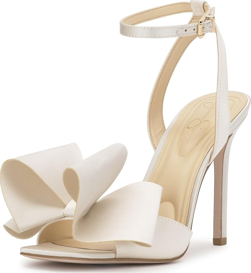 Amazon.com | Jessica Simpson Women's Olivine Bow Heeled Sandal | Heeled Sandals | Amazon (US)