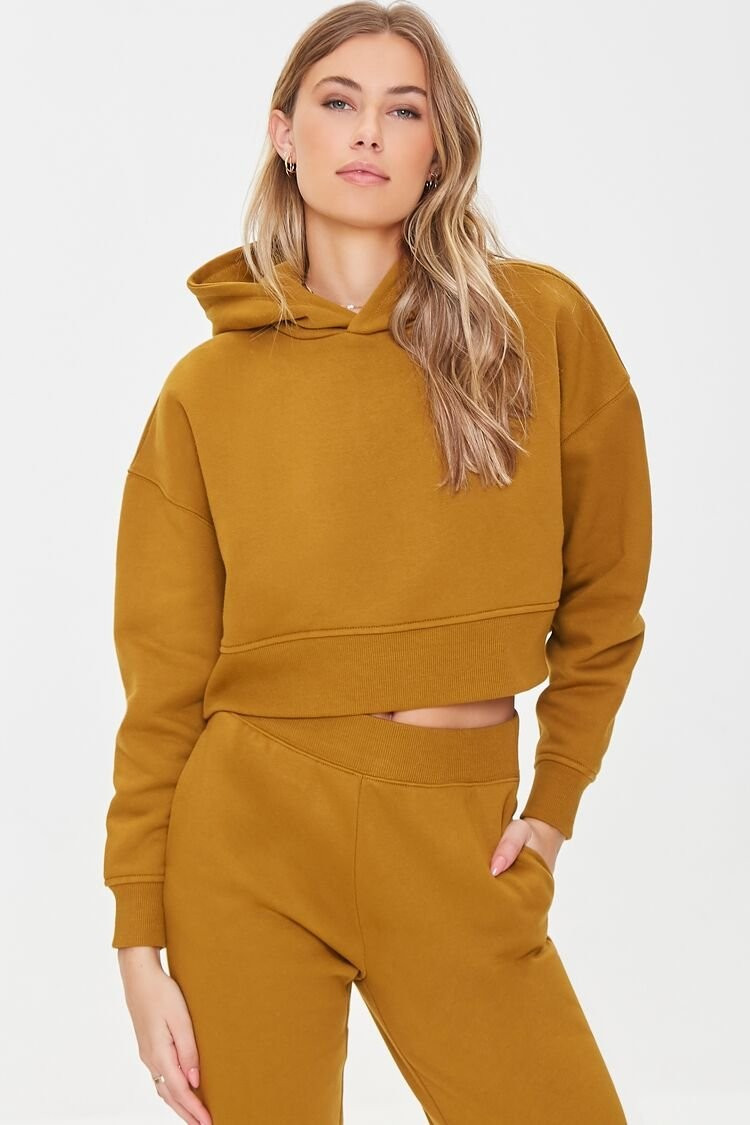 Dropped-Sleeve Fleece Hoodie | Forever 21 (US)