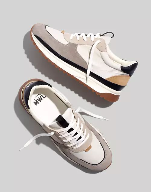 Kickoff Trainer Sneakers in (Re)sourced Canvas and Suede | Madewell