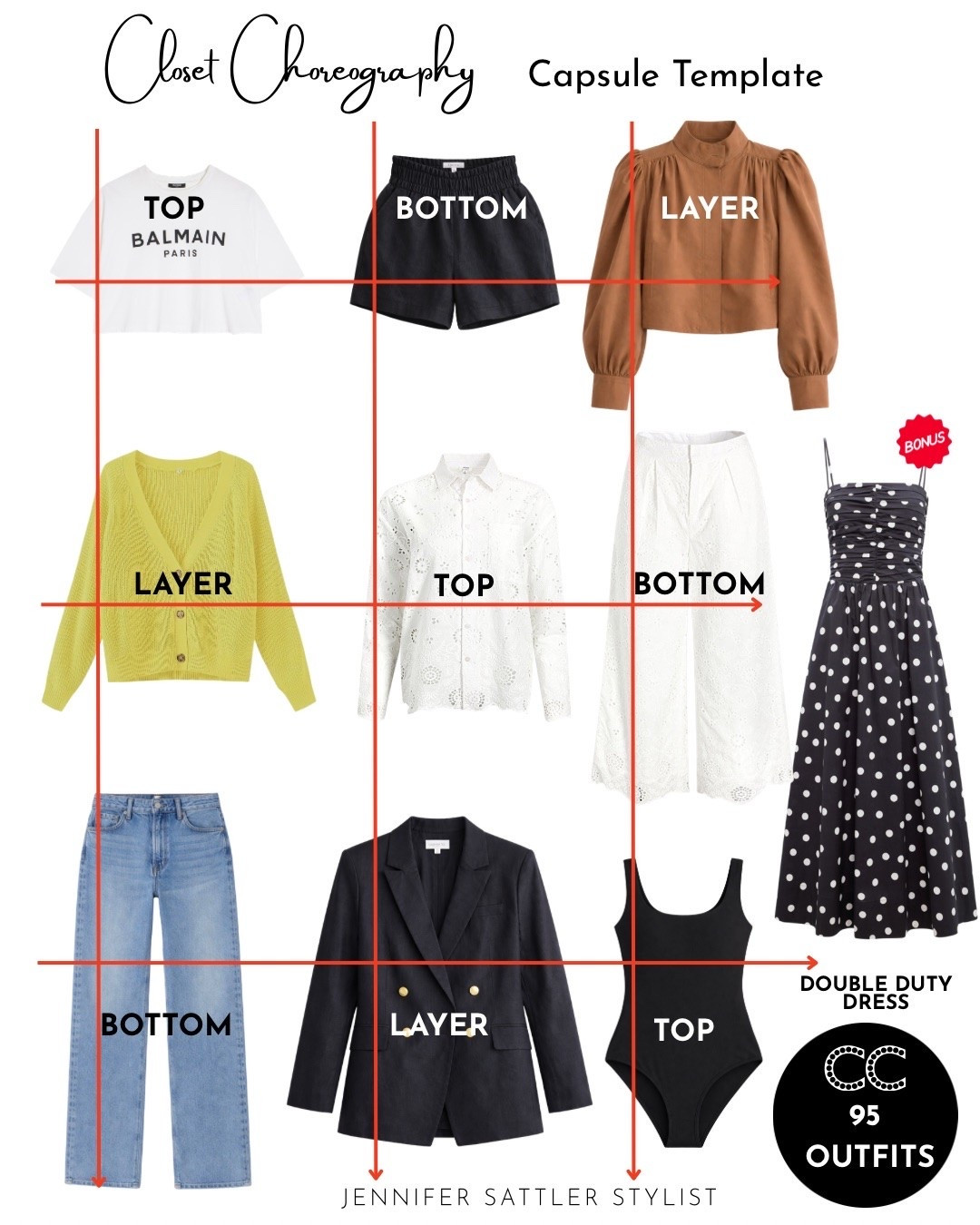 Sudoku on steroids. This was the capsule that started at all 95 outfits without accessories or shoes!