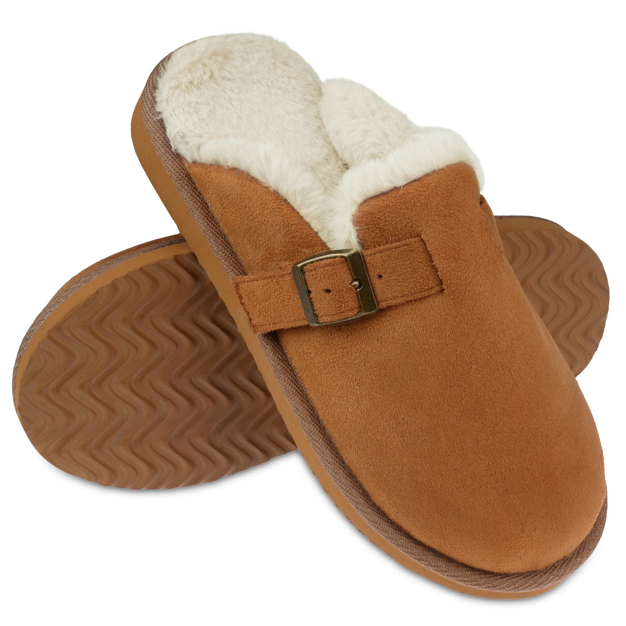 Vonmay Women's Fuzzy Foam Slippers Warm Comfy Winter House Slipper Shoes indoor and outdoor - Wal... | Walmart (US)