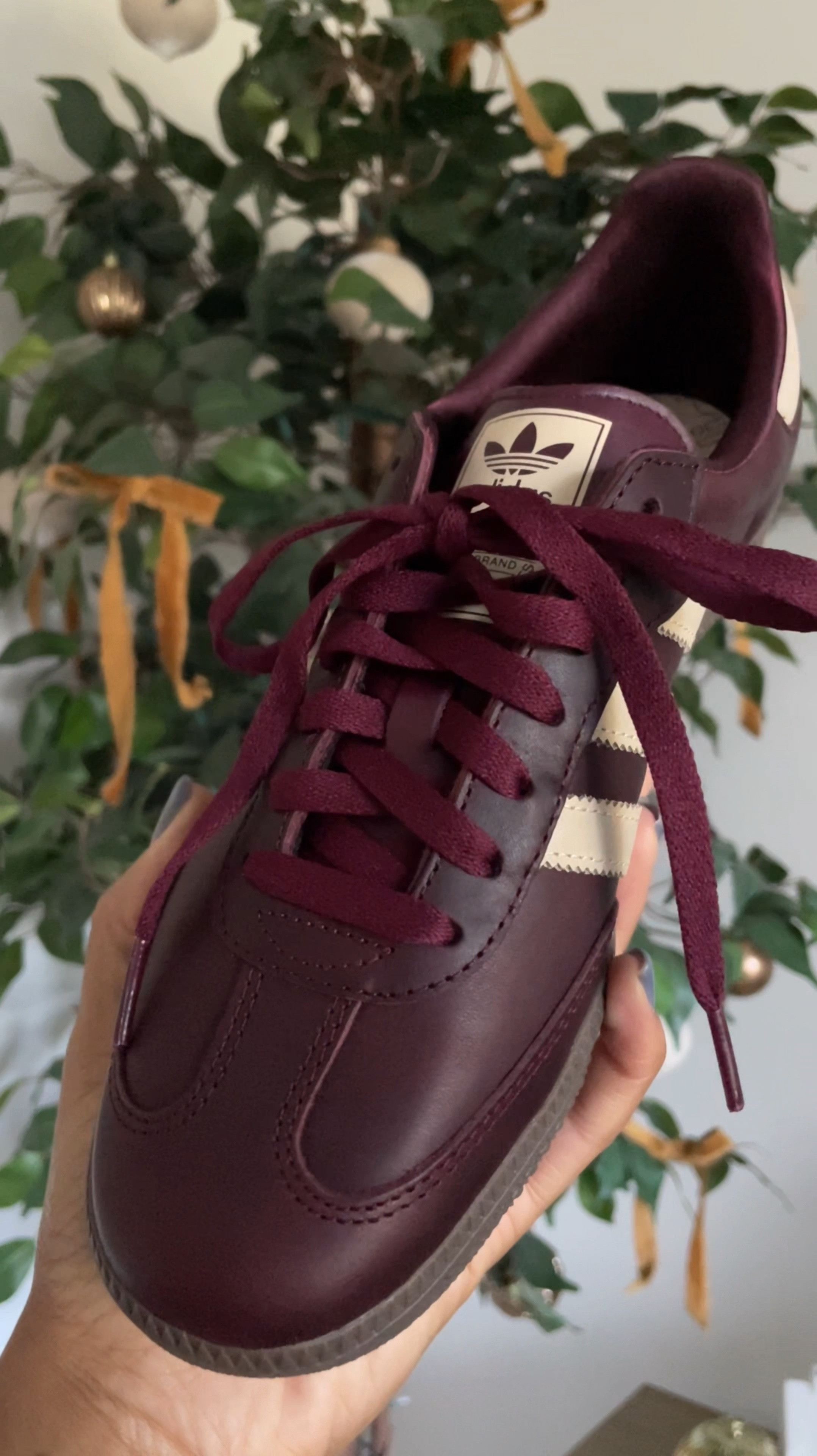 These burgundy Adidas Sambas are it for the cozy season. 🍂 The distressed leather adds just the right amount of character, making them the perfect blend of casual and chic. Pair them with your fave knits and watch the cozy vibes come together. ✨ 

#LTKStyleTip #LTKShoeCrush #LTKWorkwear