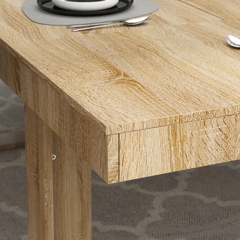 Latitude Run® Rectangular Wood Grain Dining Table & Reviews | Wayfair | Wayfair North America