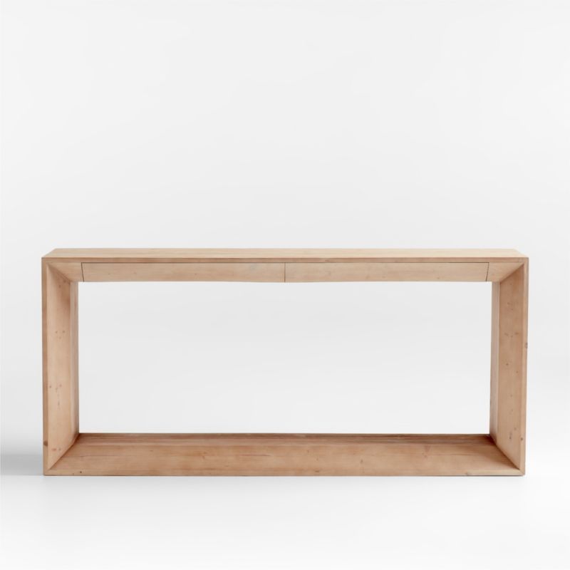 Vernon Natural 72" Console Table | Crate & Barrel | Crate & Barrel