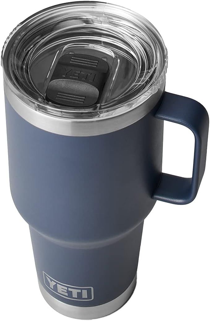 YETI Rambler 30 oz Travel Mug, Stainless Steel, Vacuum Insulated with Stronghold Lid, Alpine Yell... | Amazon (US)