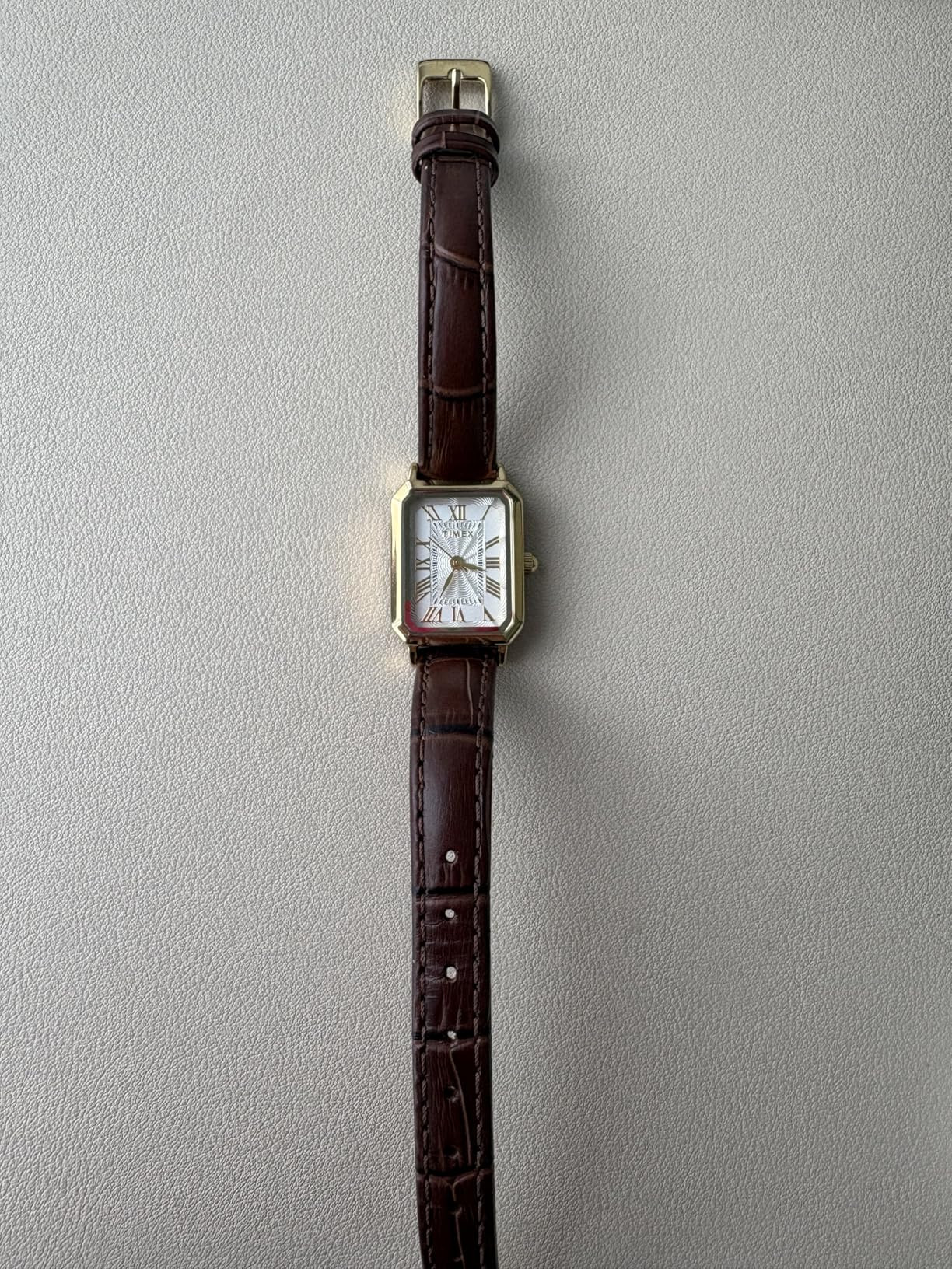 Timex Women's Dress 21mm Watch - Black Strap White Dial Silver-Tone Case | Amazon (US)