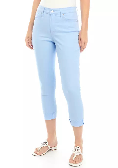 Women's High Rise Skinny Cropped Colored Jeans | Belk