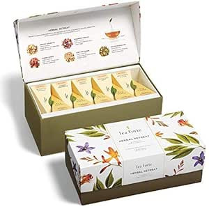 Tea Forte Presentation Box Tea Sampler Gift Set, 20 Assorted Variety Handcrafted Pyramid Tea Infu... | Amazon (US)