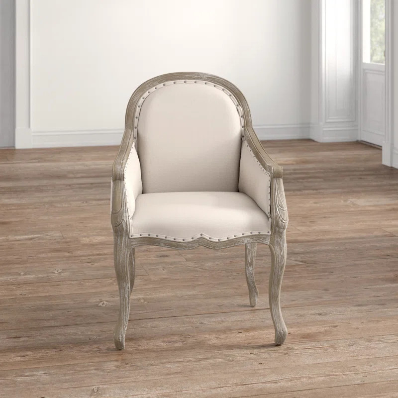 Fleur 25.2'' Wide Linen Armchair | Wayfair North America