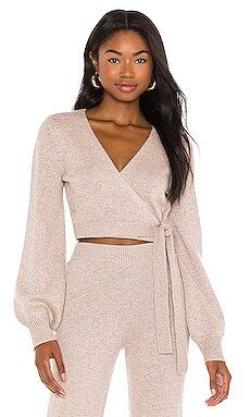 LPA Balloon Sleeve Wrap in Oatmeal from Revolve.com | Revolve Clothing (Global)