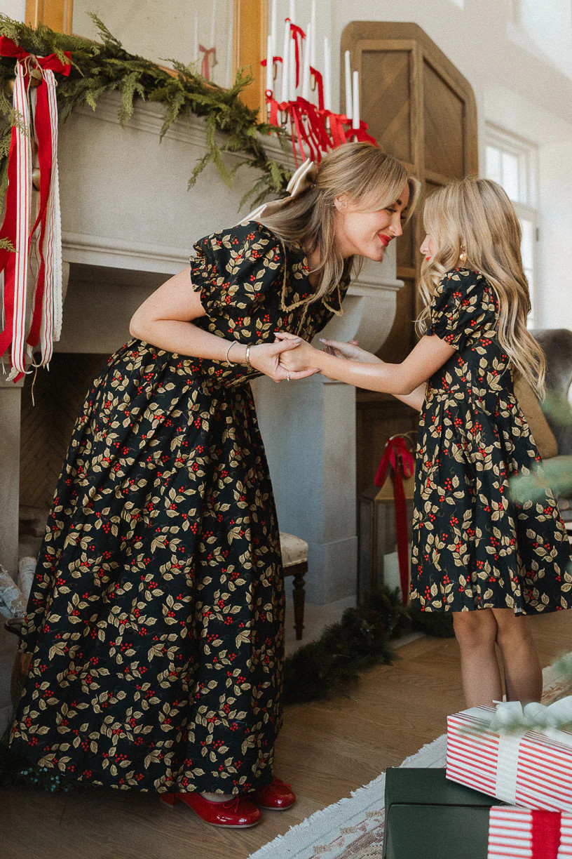 Sophia Dress in Holly Berry | Ivy City Co