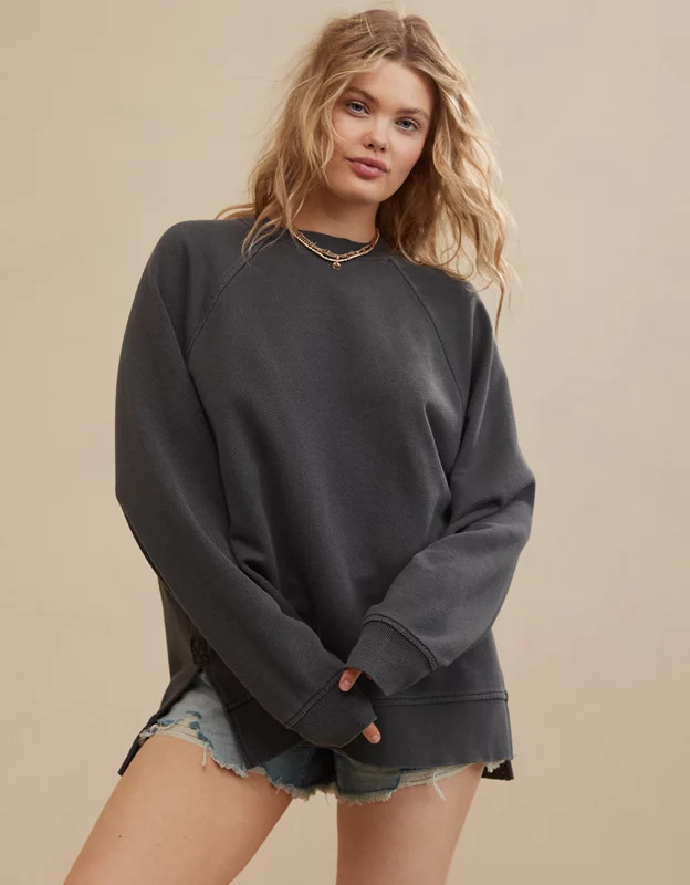 Aerie Beach Party Crew Sweatshirt | Aerie
