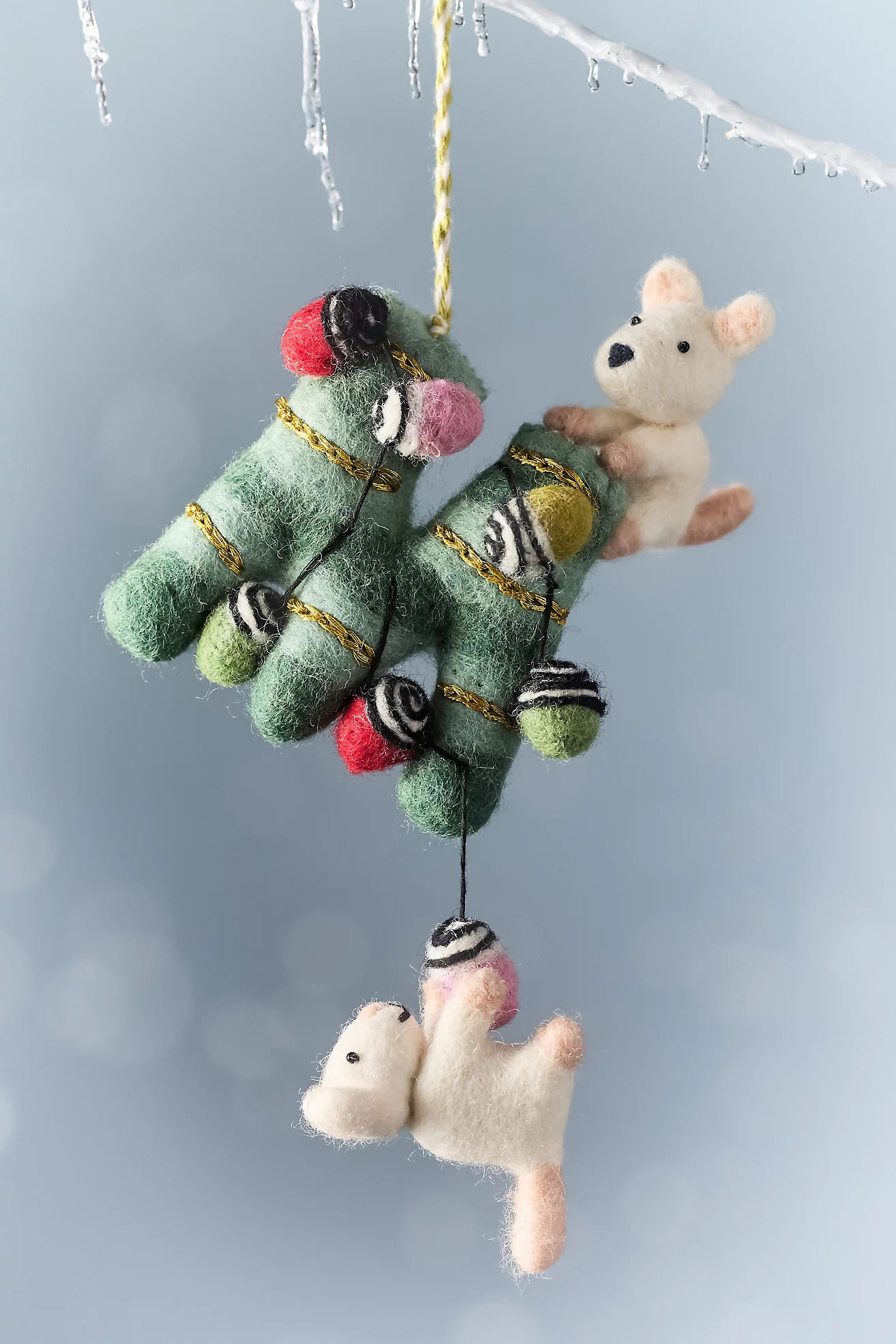 Holiday Helpers Felt Monogram Ornament | Anthropologie (US)