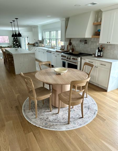 Round table from west elm & chairs are from pottery barn!

// west elm, ruggable, ge appliances, ge cafe appliances, neutral white kitchen, white oak floors, neutral kitchen

#LTKfindsunder100 #LTKhome #LTKfindsunder50