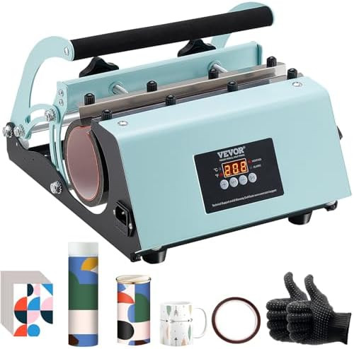 VEVOR Tumbler Heat Press Machine, 11-30oz Mug Press, Heat Up Fast and Even, Tumbler Press with Su... | Amazon (US)