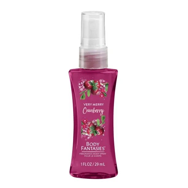 Body Fantasies Signature Very Merry Cranberry Body Spray Stocking Stuffer, 1 fl.oz. | Walmart (US)