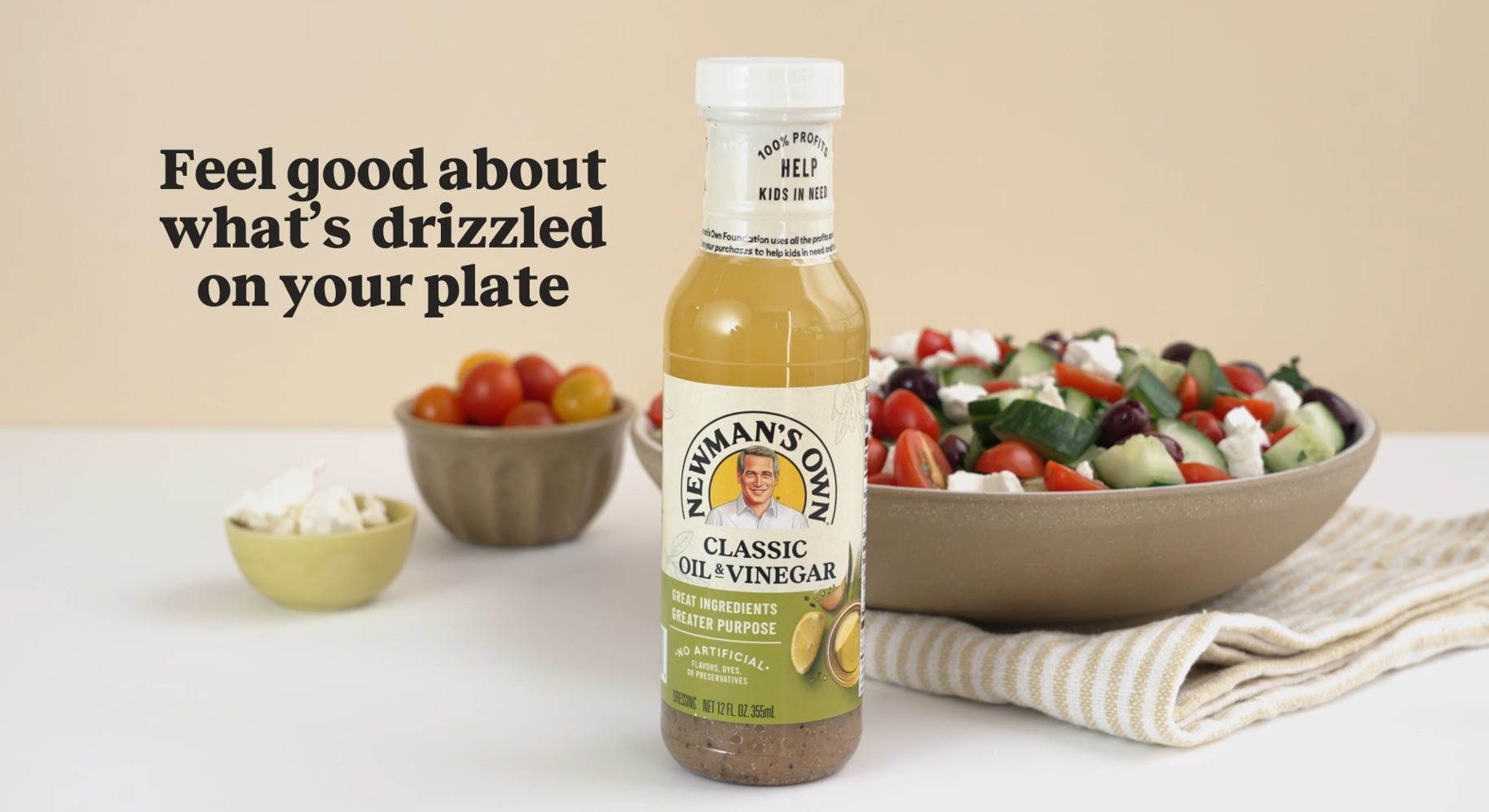Newman's Own Classic Oil & Vinegar Salad Dressing and Marinade, 12 fl oz | Walmart (US)