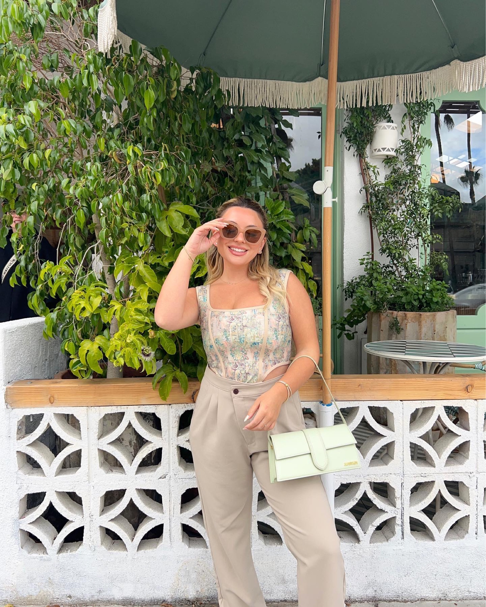 trousers + a corset is the vibe 💚 

#LTKsalealert #LTKCyberweek #LTKSeasonal