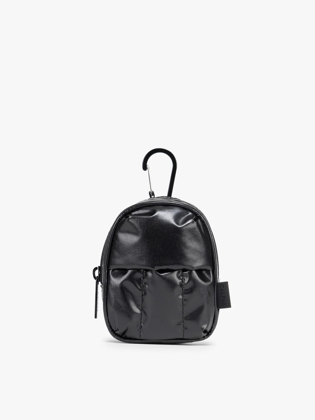 Luka Backpack Zip Bag Charm in Glazed Black | CALPAK
