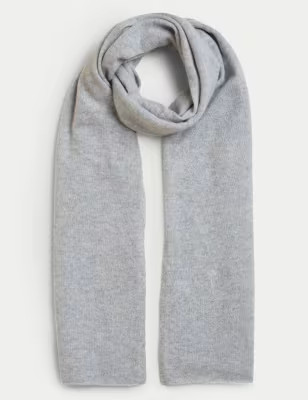 Pure Cashmere Knitted Scarf | Autograph | M&S | Marks & Spencer (UK)
