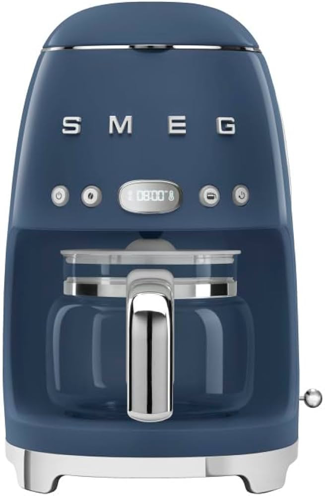 Smeg 50's Retro Style Aesthetic Drip Coffee Machine with 10 Cup Glass Carafe, Auto Start Feature,... | Amazon (US)