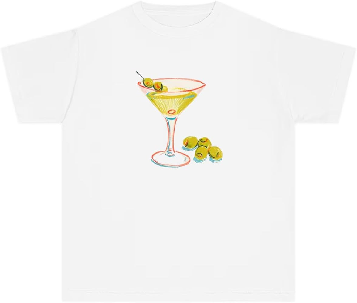 Y2k Graphic Baby Tees for Women Cute Teen Summer Short Sleeve Crop Tops Vintage Aesthetic Coquett... | Amazon (US)