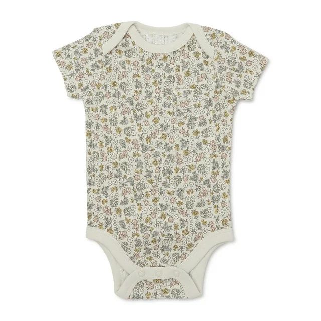 easy-peasy SOFTSEAMS Baby Short Sleeve Print Bodysuit, Sizes 0-24 Months | Walmart (US)