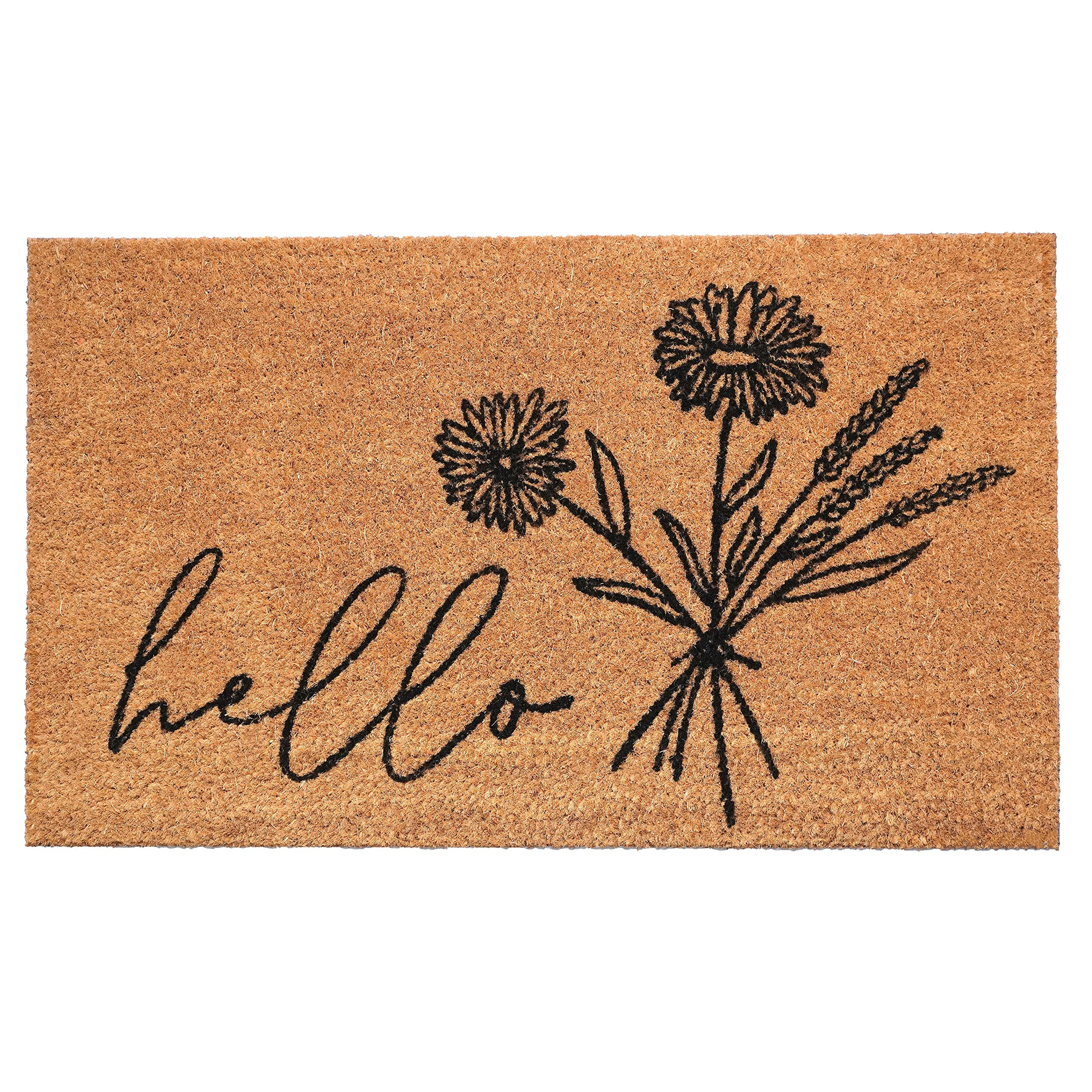 Calloway Mills Wildflower Bouquet Doormat, (Tan/Black, 24" x 36" x 0.60") | Amazon (US)