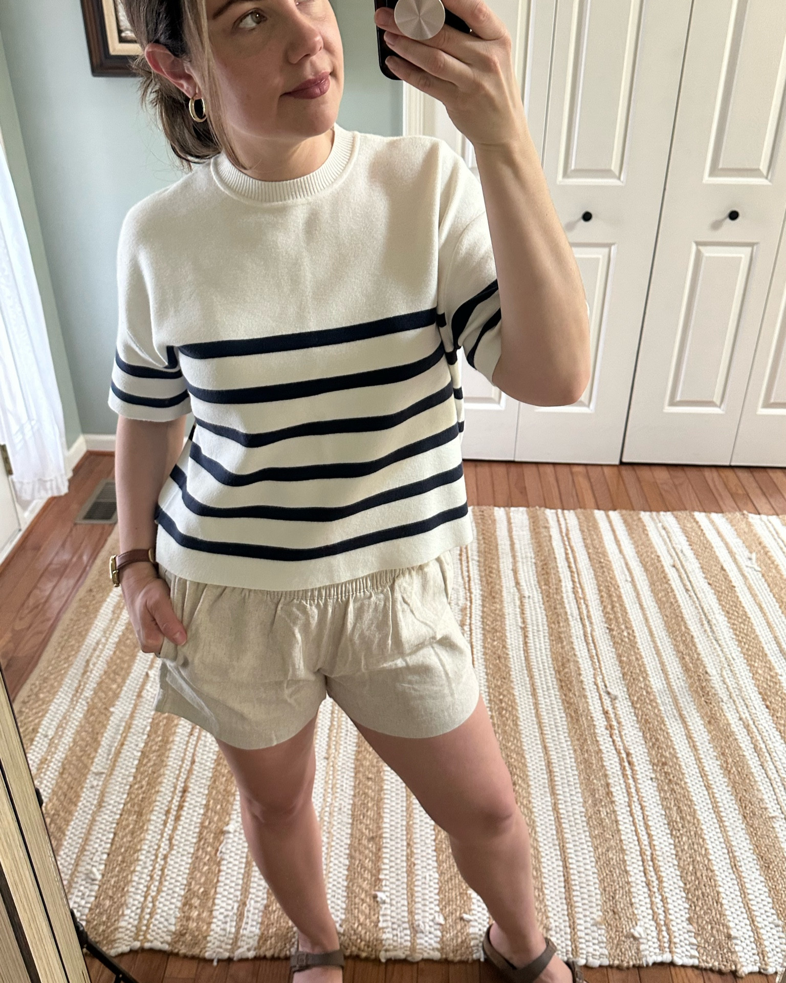 Mom ootd 
#ootd #abercrombie #birkenstock #oldnavy

#LTKSeasonal #LTKfindsunder50 #LTKshoecrush