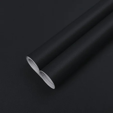 Abyssaly Matte Black Wallpaper Peel and Stick Wallpaper Contact Paper Self-Adhesive Removable Wallpaper Waterproof 15.7" x 78.7" for Kitchen Countertop Cabinet Wardrobe | Walmart (US)