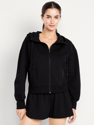 Dynamic Fleece Oversized Full-Zip Hoodie Sweatshirt | Old Navy (US)