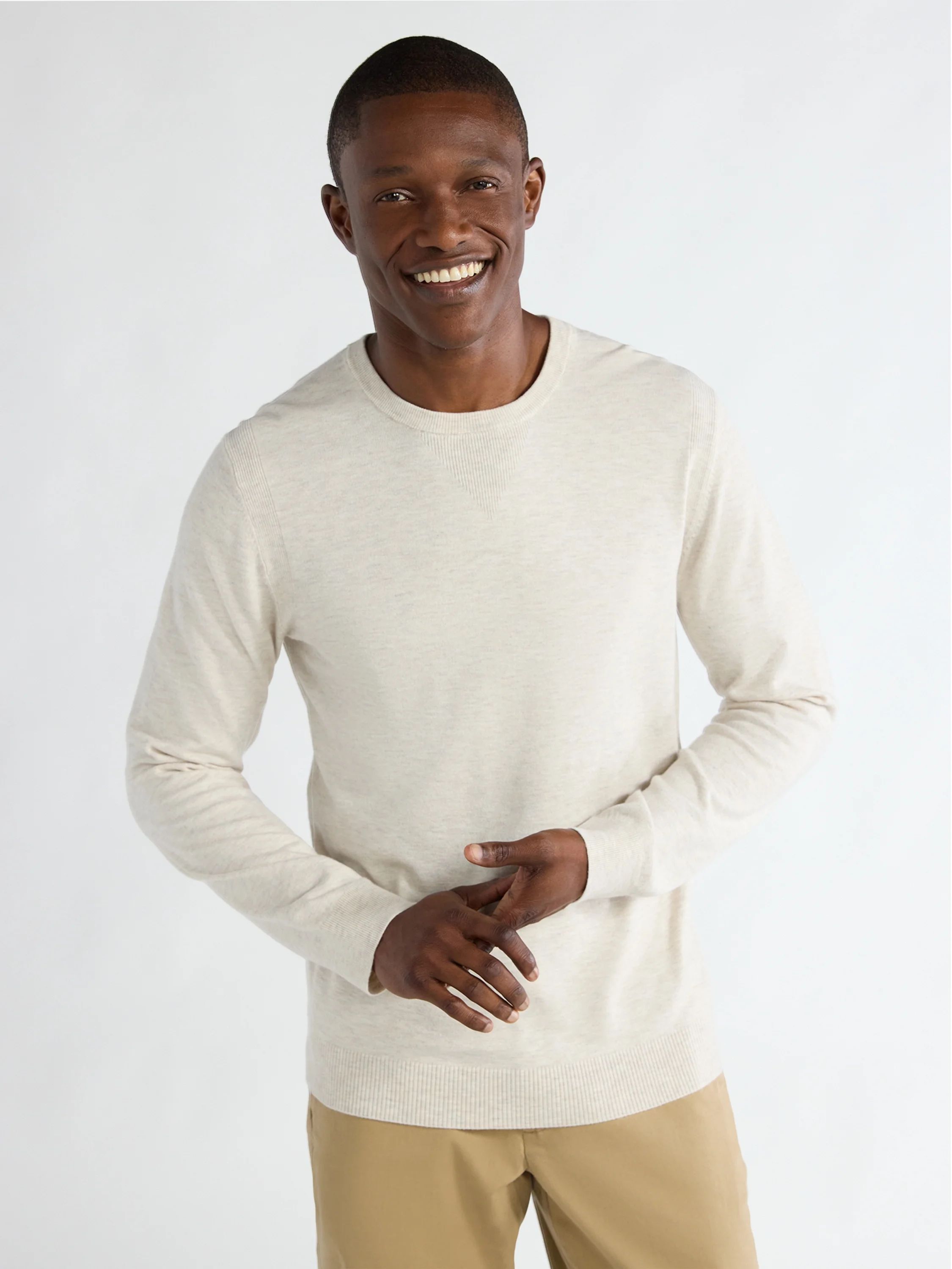 Free Assembly Men’s Everyday Crewneck Sweater, Sizes S-3XL | Walmart (US)