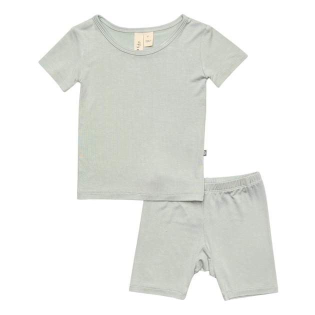 Short Sleeve Toddler Pajama Set in Sage | Kyte BABY