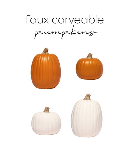 Faux carveable pumpkins! 

#LTKHalloween