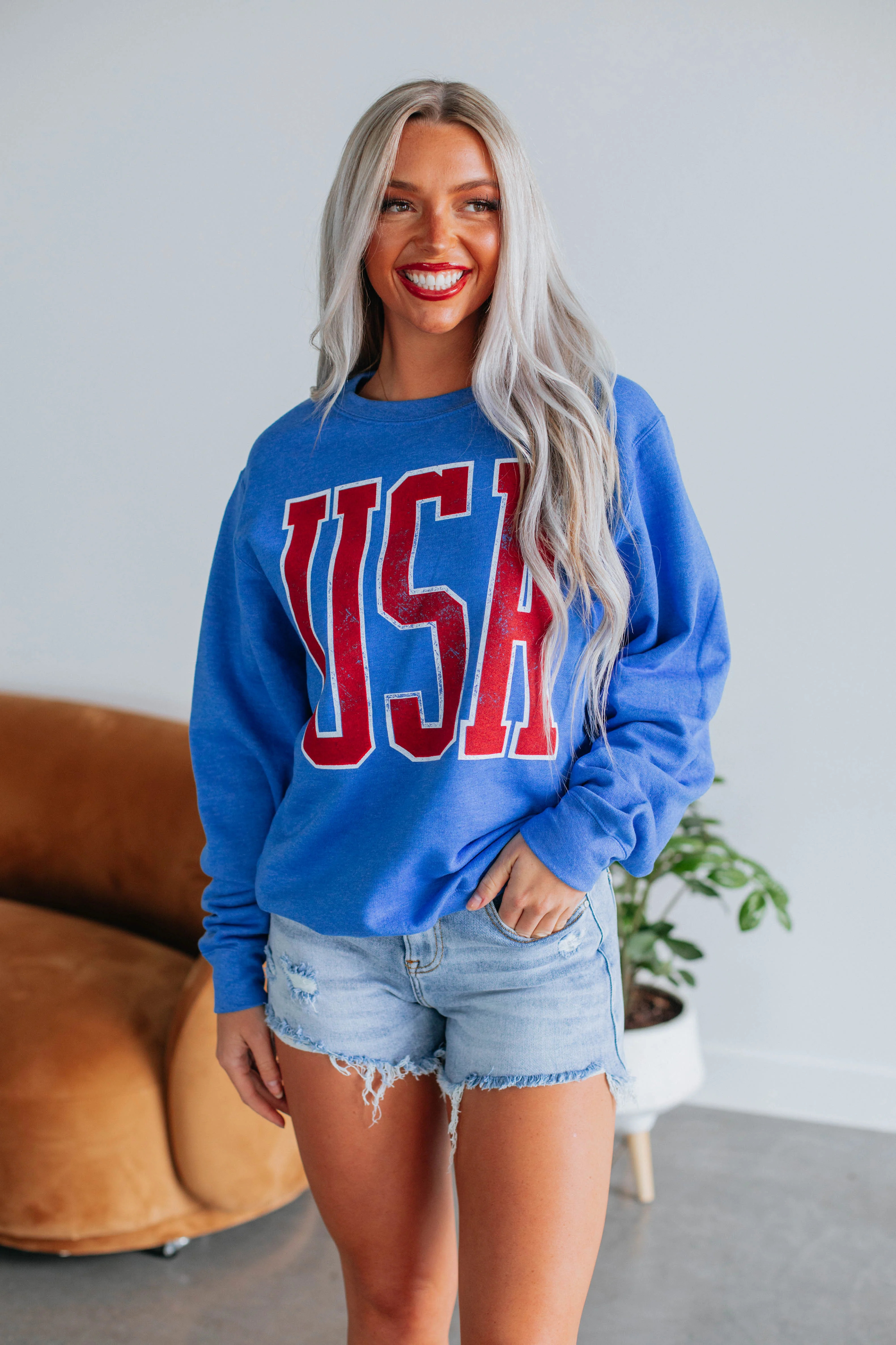 USA Graphic Sweatshirt | Wild Oak Boutique