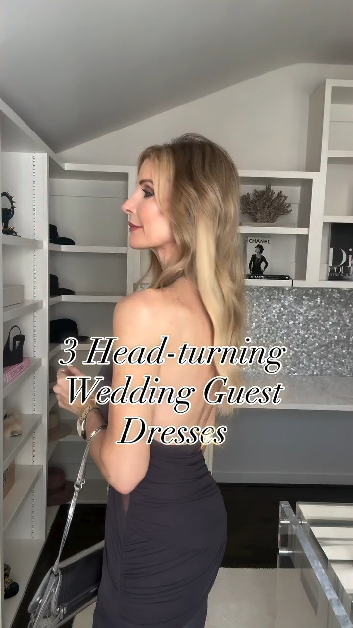 Spring wedding season is here and I found THREE absolutely stunning wedding guest dresses — two of them under $100 🙌 ✨ Look 1: This charcoal gray V-neck maxi is pure elegance and under $100! The sheer detailing adds the prettiest touch, and it hugs your curves in all the right places. The fit is incredibly flattering and the color is so chic and sophisticated. ✨ Look 2: This baby blue strapless midi is tastefully sexy with the perfect side slit. The soft blue shade is absolutely dreamy for spring weddings, and the silhouette is feminine and polished without trying too hard. ✨ Look 3 (under $100!): This dark purple/gray halter maxi has the most gorgeous neckline. It’s subtly sexy, the color is rich and unique, and the fabric is SO soft and comfortable — you can actually dance all night in this one. All three dresses run true to size — I’m wearing an XS in each. Which one would you wear to a spring wedding?  

 

#LTKgrwm #LTKOver40 #LTKWedding